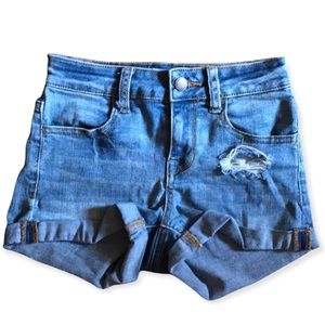 Bullhead Denim Super Stretch Shorty Shorts size 23